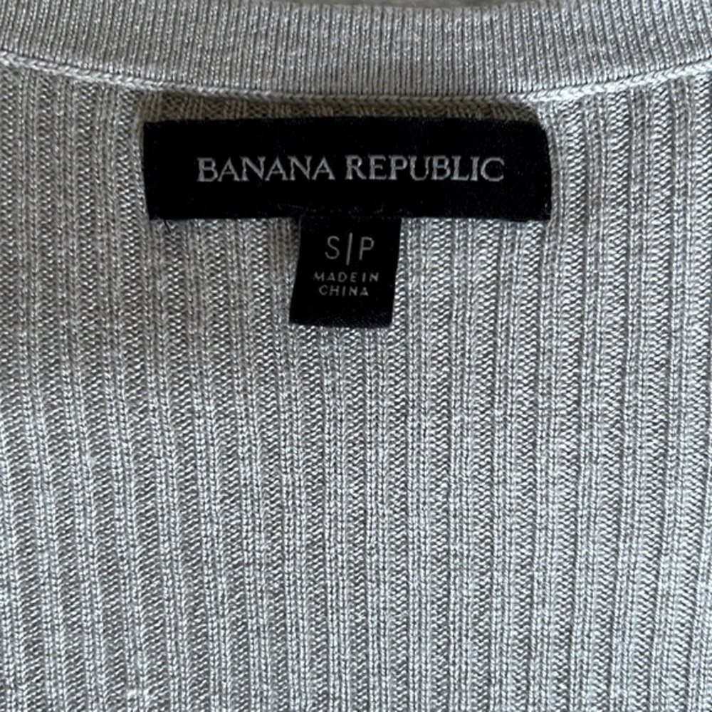 Banana Republic Beige Ribbed Button Cardigan with Tank - Picture 5 of 6